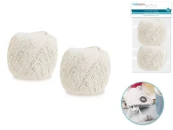 Clearance Set 2 Ovillos de Hilo de Algodón Trenzado 1mm Bisutería|Macramé
