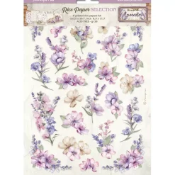 Sale Set 6 papeles de arroz Lavender 21x30cm Papeles|Decoupage
