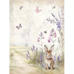 Sale Set 6 papeles de arroz Lavender 21x30cm Papeles|Decoupage