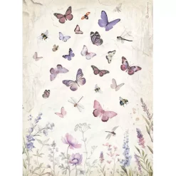 Sale Set 6 papeles de arroz Lavender 21x30cm Papeles|Decoupage