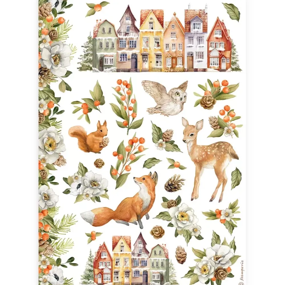 Discount Set 6 papeles de arroz All You Need For Christmas 21x30cm Decoupage