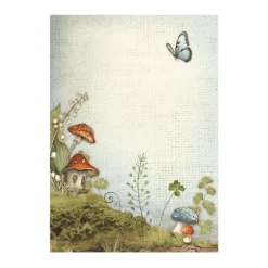 Set 8 papeles de arroz Backgrounds Romantic Hidden Grove 10x15cm Papeles|Decoupage
