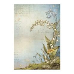 Set 8 papeles de arroz Backgrounds Romantic Hidden Grove 10x15cm Papeles|Decoupage