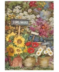 Clearance Set 8 papeles de arroz Backgrounds Sunflower Art 10x15cm Papeles|Decoupage