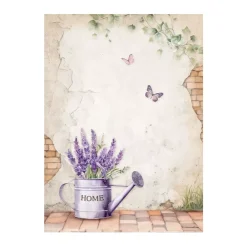 New Set 8 papeles de arroz Backgrounds Lavender 10x15cm Papeles|Decoupage