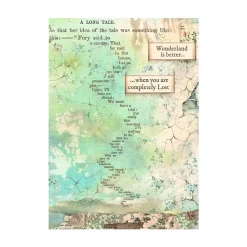 Clearance Set 8 papeles de arroz Backgrounds Alice Forever 10x15cm Papeles|Decoupage