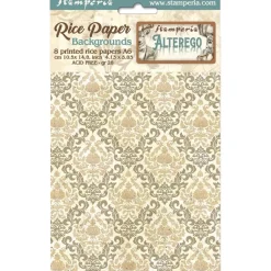 Sale Set 8 papeles de arroz Fondos Alterego 10x15cm Decoupage