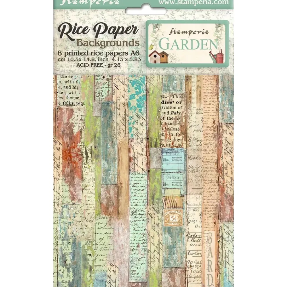 Sale Set 8 papeles de arroz Garden 10x15cm Decoupage|Papeles