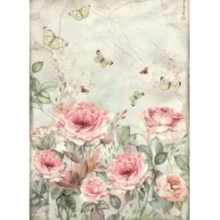 Sale Set 6 papeles de arroz House of Roses 21x30cm Decoupage|Papeles