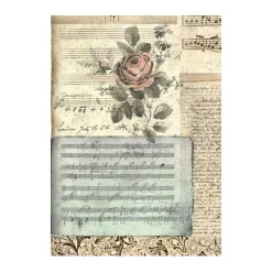 Online Set 8 papeles de arroz Music 10x15cm Papeles|Decoupage