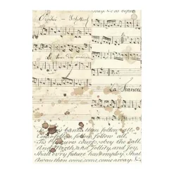 Online Set 8 papeles de arroz Music 10x15cm Papeles|Decoupage