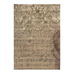 Online Set 8 papeles de arroz Music 10x15cm Papeles|Decoupage