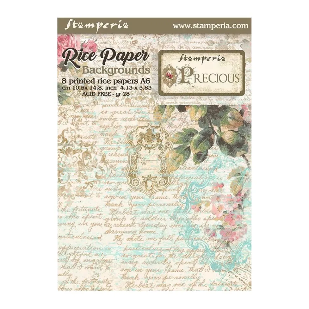 Best Set 8 papeles de arroz Precious 10x15cm Papeles