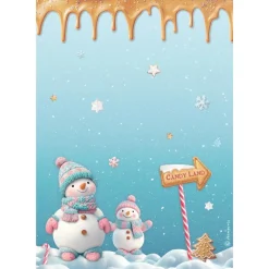 Clearance Set 6 papeles de arroz Romantic Candy Christmas 21x30cm Papeles|Decoupage