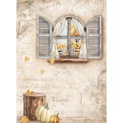 Outlet Set 6 papeles de arroz Romantic Golden Harmony 21x30cm Decoupage|Papeles