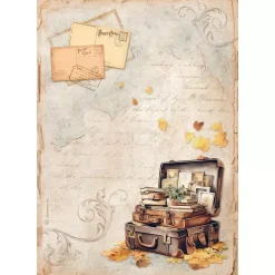 Outlet Set 6 papeles de arroz Romantic Golden Harmony 21x30cm Decoupage|Papeles