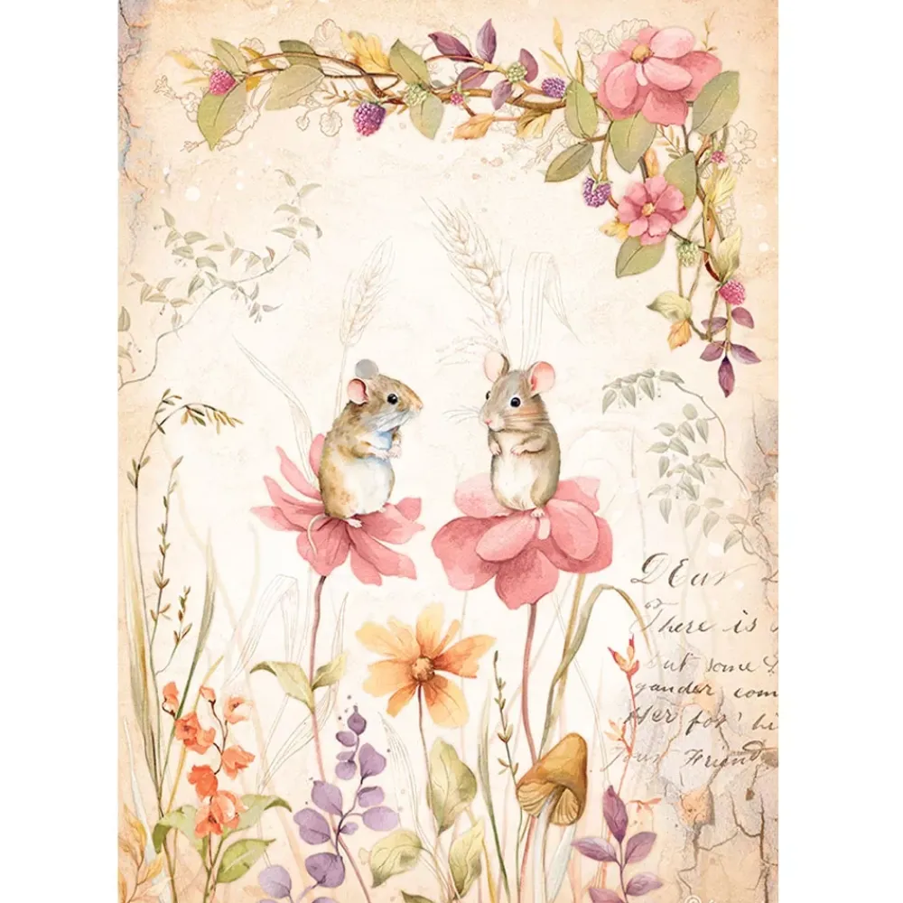 Hot Set 6 papeles de arroz Romantic Woodland 21x29cm Decoupage