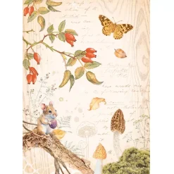 Hot Set 6 papeles de arroz Romantic Woodland 21x29cm Decoupage