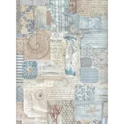 Set 6 papeles de arroz Silent Sea 21x30cm Papeles|Decoupage