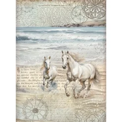 Set 6 papeles de arroz Silent Sea 21x30cm Papeles|Decoupage