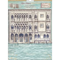 Clearance Set 6 papeles de arroz Venice City Of Art 21x30cm Decoupage|Papeles