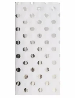 New Set 3 Papeles de Seda Puntos Plata 50x70cm Papeles|Navidad