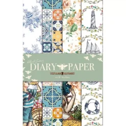 Set 4 papeles para decoupage Collector Diary III A4 Papeles|Decoupage