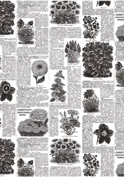 Set 4 papeles para decoupage Collector Diary IV A4 Decoupage