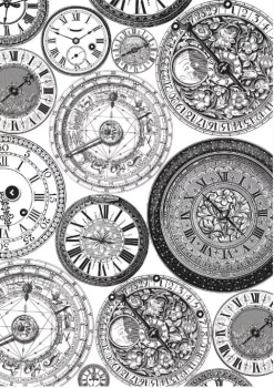 Set 4 papeles para decoupage Collector Diary IV A4 Decoupage
