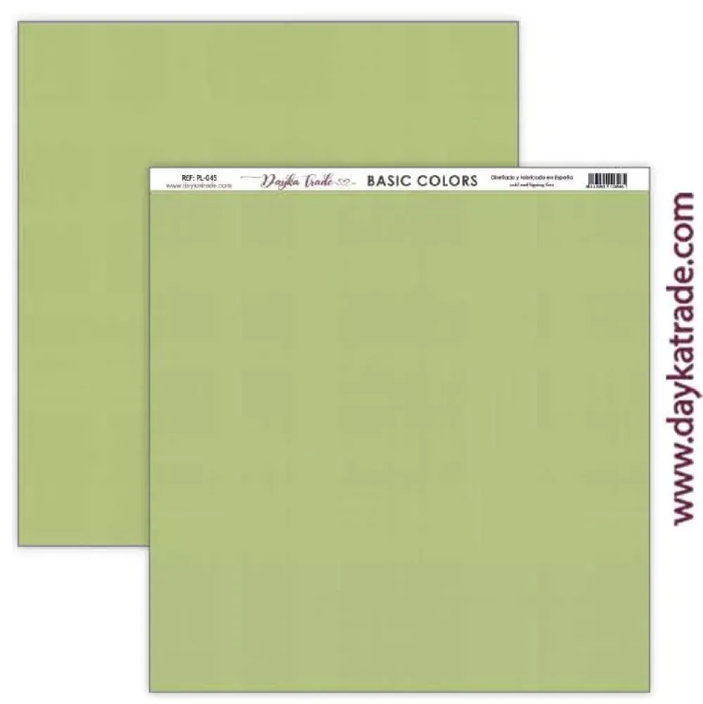 Online Set 5 papeles PL-045 efecto textura Verde Claro Dayka 30x30cm Papeles