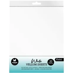 Hot Set 10 Papeles Vellum Blanco Essentials Papeles