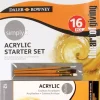 New Set 16 Piezas Iniciación Acrílico Daler Rowney Pinturas Acrílicas