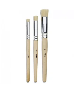 Outlet Set 3 pinceles para estarcido cerdas finas Pinceles Y Brochas