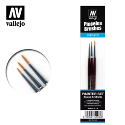New Set 3 pinceles sintéticos para maquetas y miniaturas painter Maquetas Y Modelismo