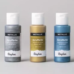 Set 6 Pinturas Metálicas Surtidas 60ml Pinturas Acrílicas