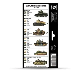 Best Set 8 pinturas modelismo French Camo Colors Pre-War & WWII 17ml Pinturas Para Maquetas Y Modelismo