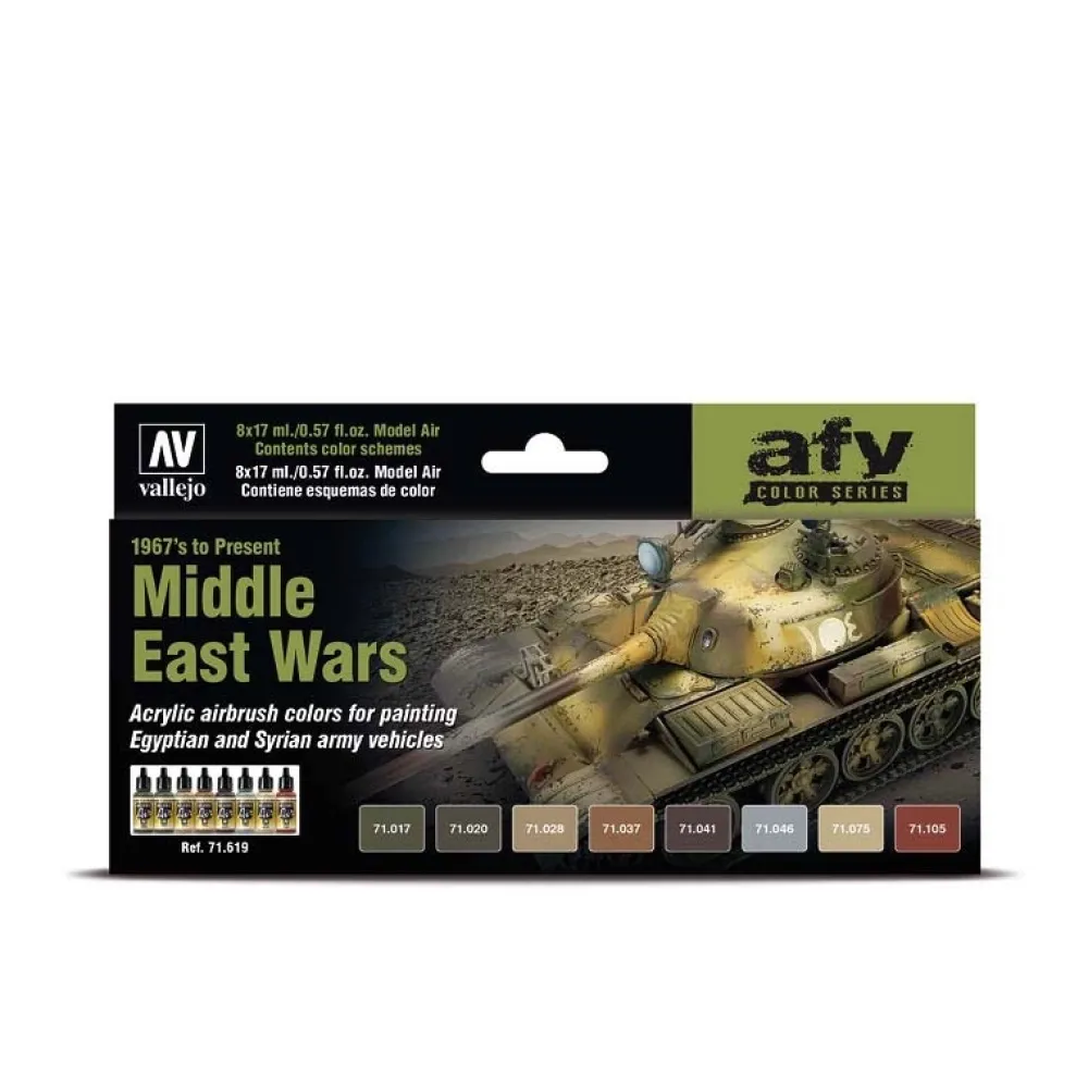 New Set 8 pinturas modelismo Middle East Wars 1967’s to Present 17ml Pinturas Para Maquetas Y Modelismo