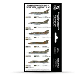 New Set 8 pinturas modelismo Russian colors Su-7/17 Fitter from Cold War to 90’s 17ml Pinturas Para Maquetas Y Modelismo