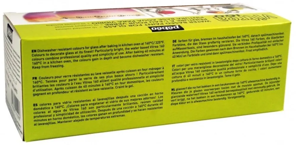Sale Set 10 pinturas para cristal Vitrea 160 45ml Pinturas De Vidrio Y Cerámica