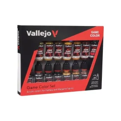 Set 16 pinturas para modelismo 189 Cuero y metal Game Color 18ml Pinturas Para Maquetas Y Modelismo