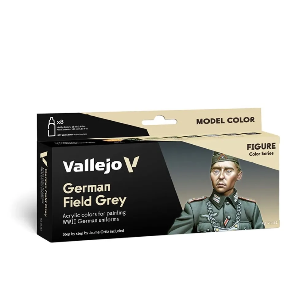 Discount Set 8 pinturas para modelismo 181 German Field Grey Figure 17ml Maquetas Y Modelismo|Pinturas Para Maquetas Y Modelismo