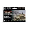 Set 6 pinturas para modelismo 202 WWII Soviet Armour & Infantry Wargames Flames of War 17ml Maquetas Y Modelismo|Pinturas Para Maquetas Y Modelismo