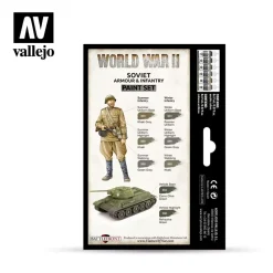 Set 6 pinturas para modelismo 202 WWII Soviet Armour & Infantry Wargames Flames of War 17ml Maquetas Y Modelismo|Pinturas Para Maquetas Y Modelismo