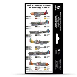Discount Set 8 pinturas para modelismo 626 Armeé de l'Air 1939-1942 Battle of France and Vichy Air War 17ml Pinturas Para Maquetas Y Modelismo|Maquetas Y Modelismo
