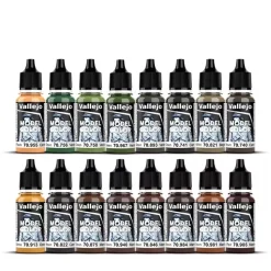 Sale Set 16 pinturas para modelismo 261 German Camouflage Uniforms WWII Figure 18ml Pinturas Acrílicas|Pinturas Para Maquetas Y Modelismo