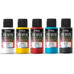 Set 5 pinturas para modelismo 101 básicos opacos Premium Color 60ml Pinturas Para Maquetas Y Modelismo