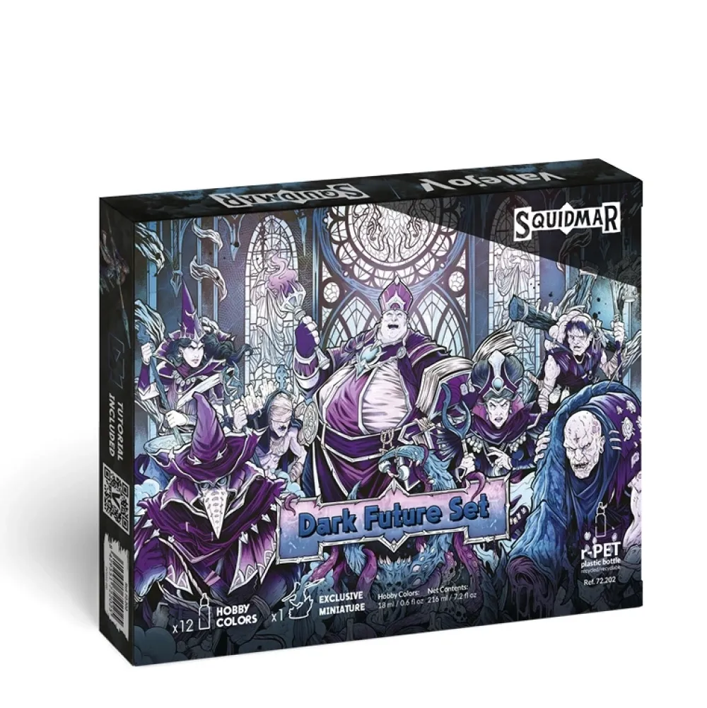 Discount Set 12 pinturas para modelismo 202 Dark Future Squidmar Fantasy 18ml Maquetas Y Modelismo|Pinturas Para Maquetas Y Modelismo