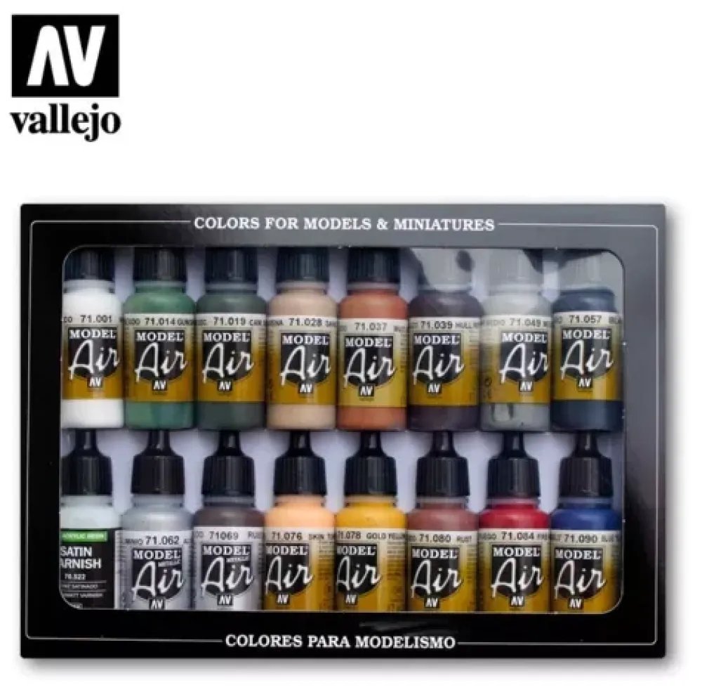Sale Set 16 pinturas para modelismo 191 Colores ferroviarios Model Air 17ml Maquetas Y Modelismo|Pinturas Para Maquetas Y Modelismo