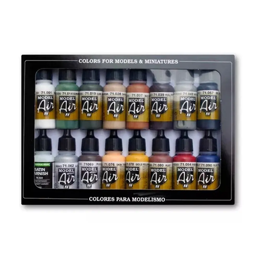 Sale Set 16 pinturas para modelismo 191 Colores ferroviarios Model Air 17ml Maquetas Y Modelismo|Pinturas Para Maquetas Y Modelismo