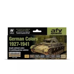 Best Set 8 pinturas para modelismo 205 German Colors 1927-1941 AFV 17ml Pinturas Para Maquetas Y Modelismo|Maquetas Y Modelismo